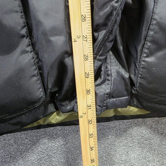 Polo Ralph Lauren Jacket Mens Large Black Down Hooded Parka Nylon Winter Coat - Picture 9 of 11